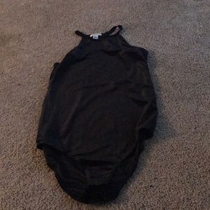 Black velvet bodysuit